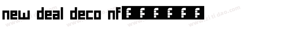 New Deal Deco NF字体转换